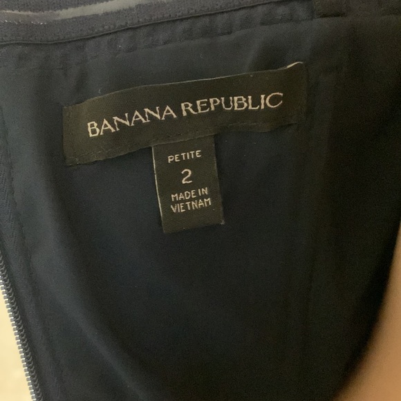 Banana Republic Navy Strapless Peplum Dress, size 2 Petite - Picture 8 of 13